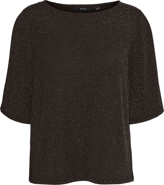 T-shirt Vero Moda Vmkanva 2/4 Top Jrs Ga 10296866 Chocolate Torte/ Copper Lur Femme Taille - M