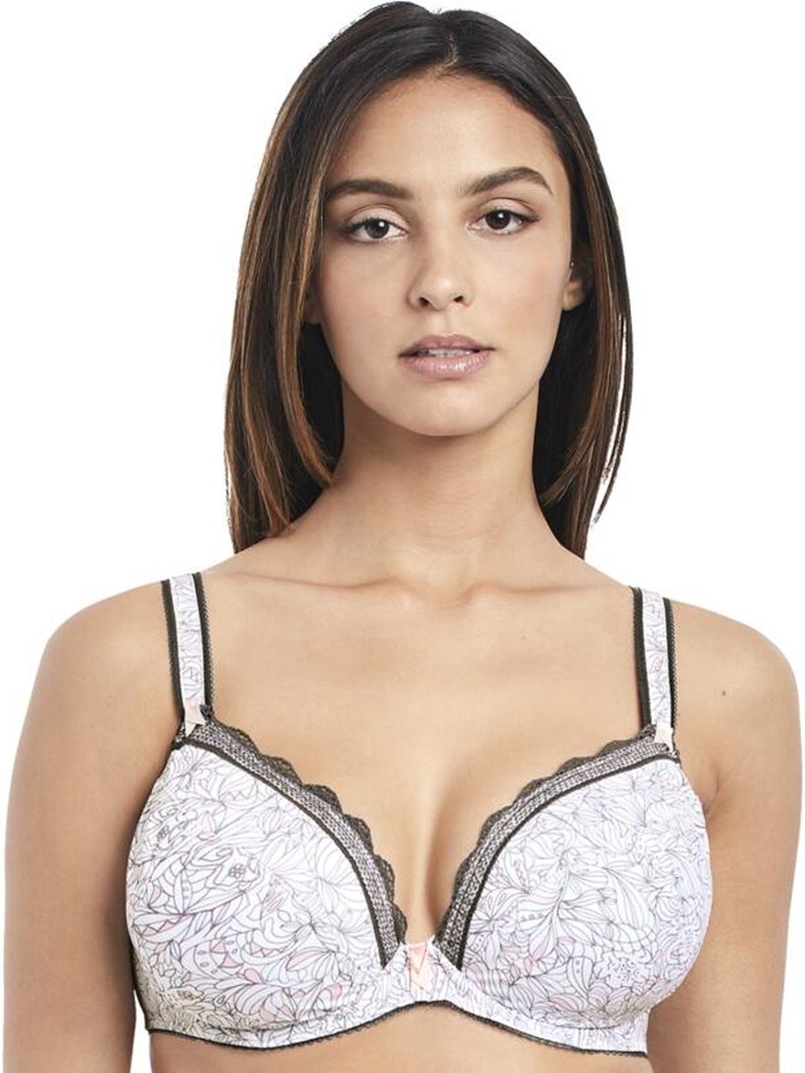 Freya Urban Echo Beha Kleur Fantasie print afgezet met grijs tinten Maat 60H