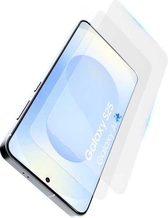 Screenprotector - Geschikt voor Samsung S25 Tempered Glass - 2 stuks – beschermglas