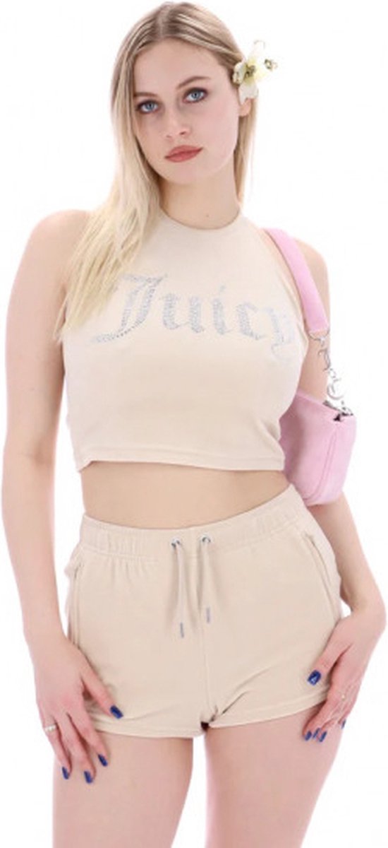 Juicy Couture Etta Halter Top 375 Beach Sand XS