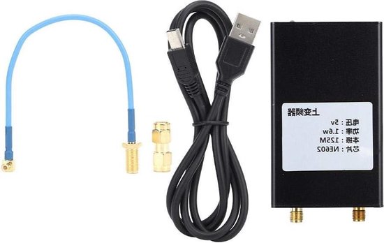 HF-Aufwärtswandler 150 KHz–30 MHz – 5 V, 1,6 W, NE602-Mischchip – Für RTL2383U SDR-Empfänger – Mit USB-Kabel & Stecker