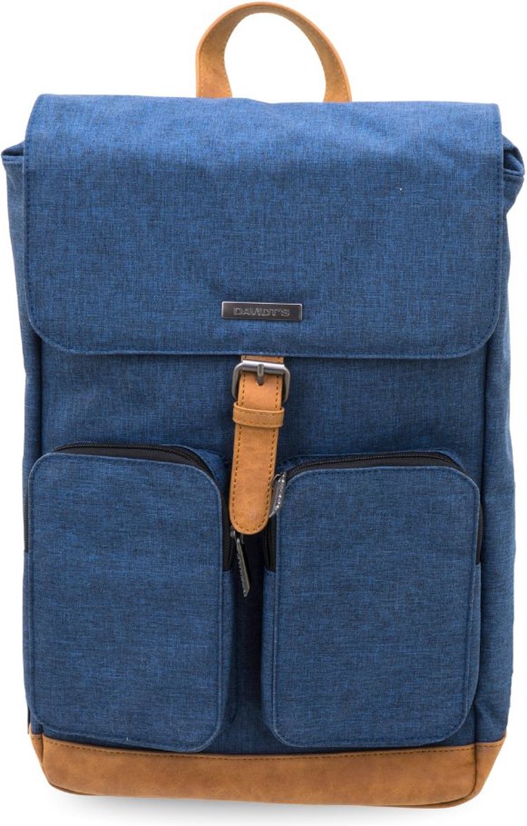 Davidt's Mood & Moov Laptoprugzak – Stijlvol, Comfortabel en Multifunctioneel - Laptoprugtas Blauw