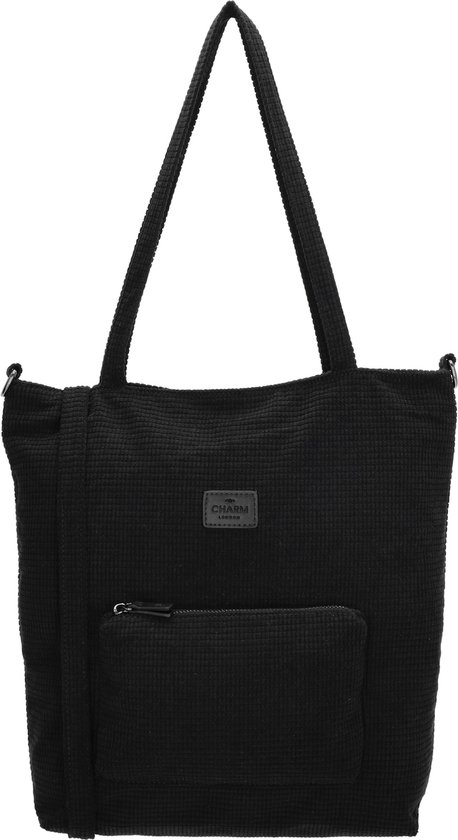 Cabas Charm London Valley - Zwart