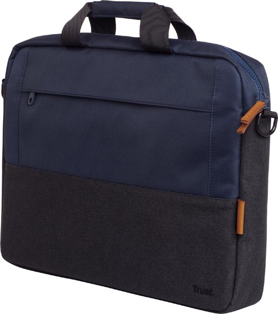 Trust Lisboa - Laptoptas - 16 inch - Gerecyclede materialen - Blauw