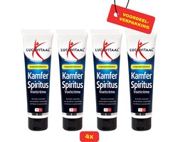4x - Lucovitaal Voetcrème Kamfer Spiritus 4x 75 ml - Voordeelverpakking!