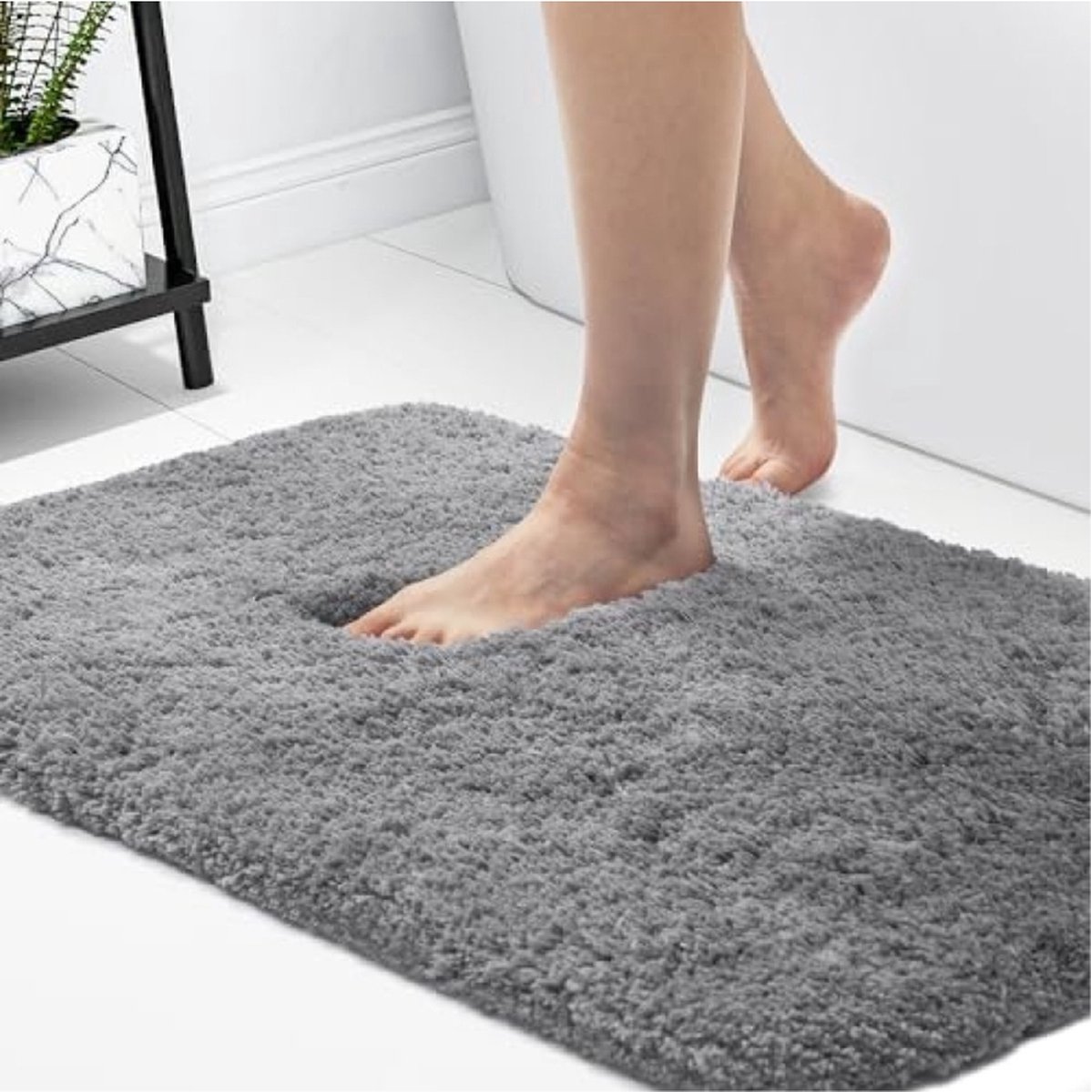 Microvezel Zachte Badmat Antislip Badkamermat Machinewasbaar, Rechthoekig Badkamermatten Wasbaar Douchekleden Badmat voor Kinderen, 70 x 120 cm, 1 Stuk