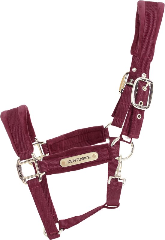 Kentucky Horsewear - Velvet halster bordeaux pony Kentucky Horsewear - Velvet halster bordeaux pony