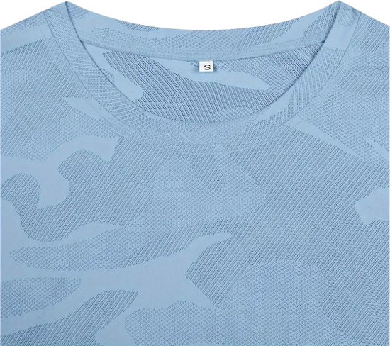 T-shirt de sport Nivard pour femme - Sport - Fitness - T-shirt de compression - T-shirt correcteur - Vêtements de Vêtements de sport - Femme - Bleu ciel - L