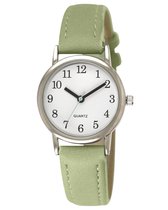 Tyme Santorini Dames Horloge - 27mm Wit/Groen- Horloges voor Vrouwen & Meisjes - Polshorloge - Uurwerk - met Cadeauverpakking