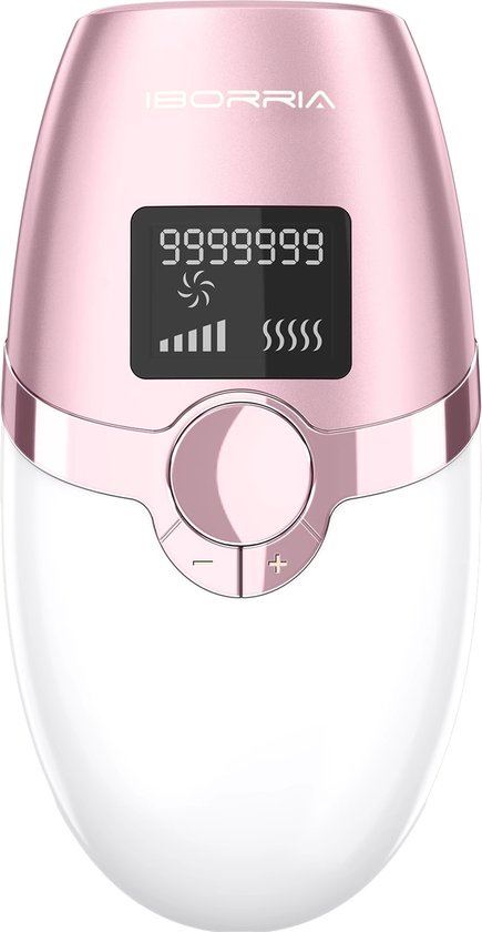 IBORRIA T4 Compact IPL Laser Ontharingsapparaat – Laser Ontharing – IPL Ontharingsapparaten – Hair Removal – Pijnloos – Voor Hele Lichaam – Roze