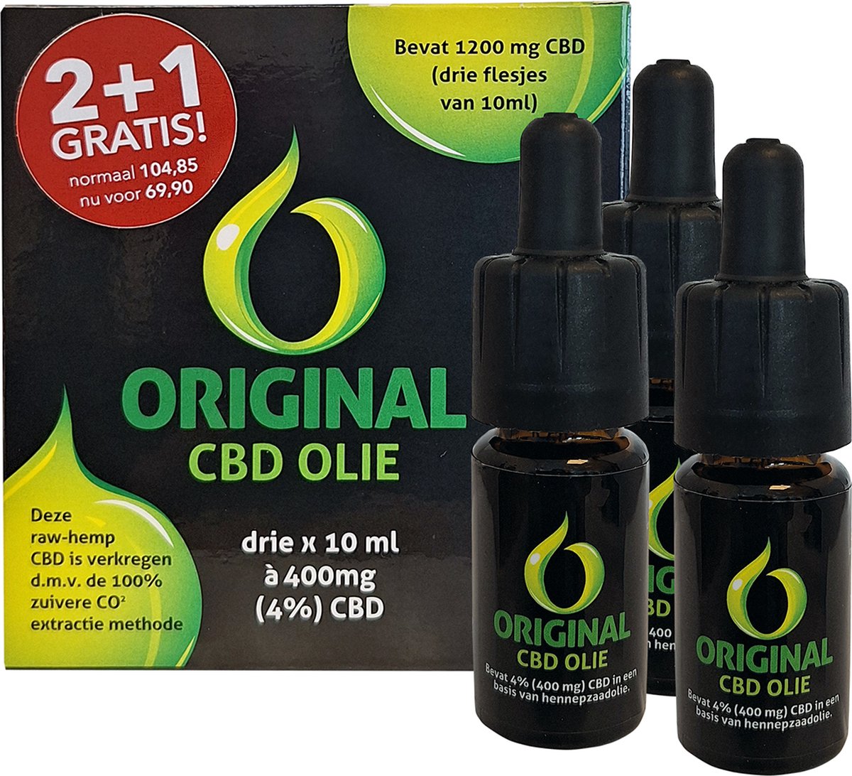 CBD Original CBD olie 10ml 2 + 1 GRATIS