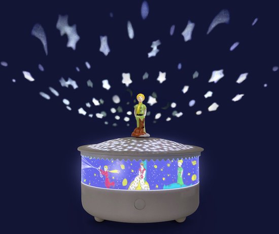 Sterrenprojector De kleine Prins© met Muziek en Huilsensor - Betoverende Sterrenhemel voor je Kleintje, Automatische Uitschakeling en USB-kabel Inbegrepen van Sweet Little Dreams — afbeelding 2