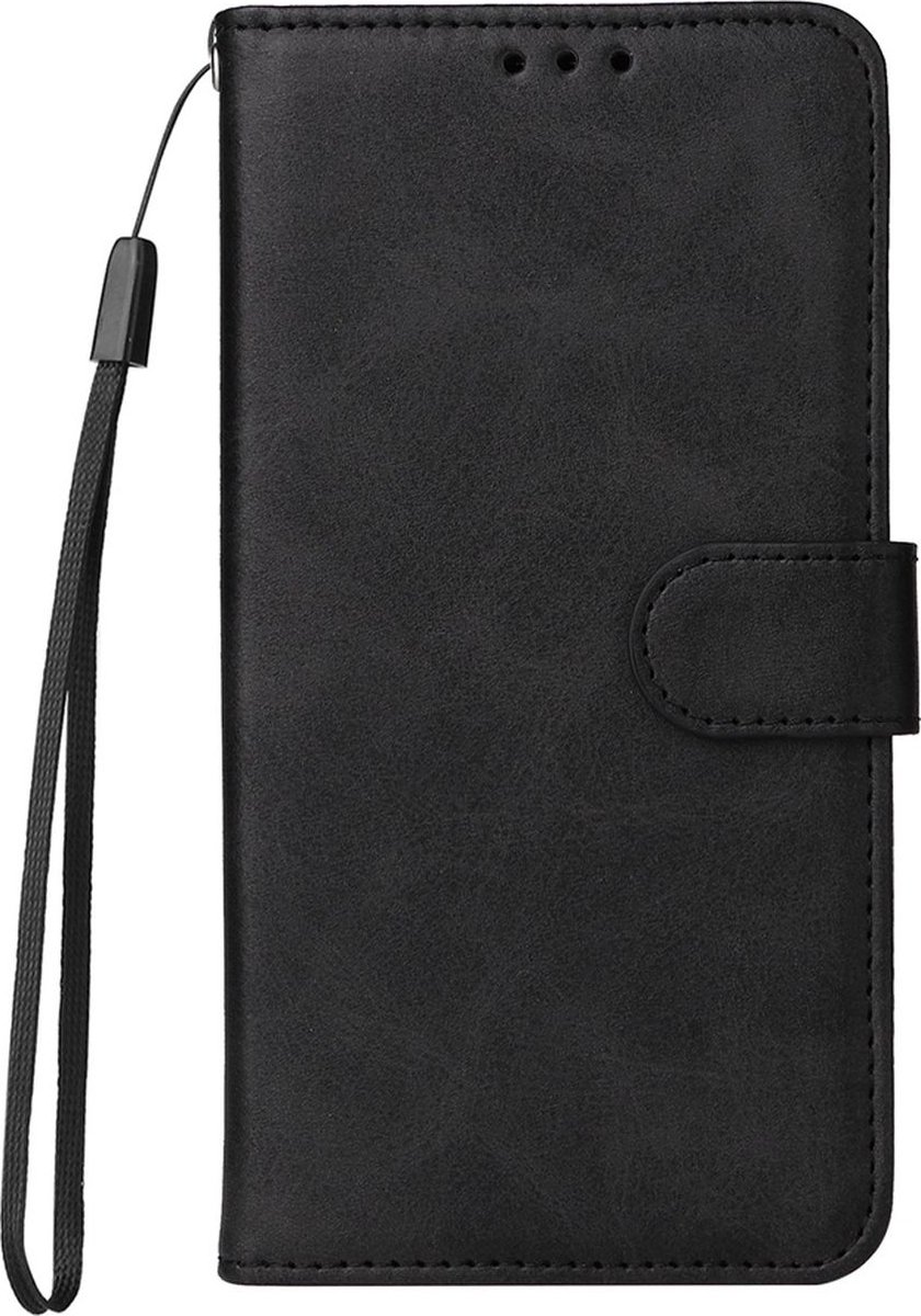 Mobigear Telefoonhoesje geschikt voor Samsung Galaxy A36 Hoesje | Mobigear Wallet Bookcase Portemonnee | Pasjeshouder voor 3 Pasjes | Telefoonhoesje voor Pinpas / OV Kaart / Rijbewijs - Zwart