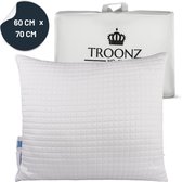 Bol.com Troonz® Hoofdkussen Verkoelend One - Ergonomisch Nekklachten Slaapkamer Hoofdkussens - Op maat verstelbaar - Voor rug zi... aanbieding