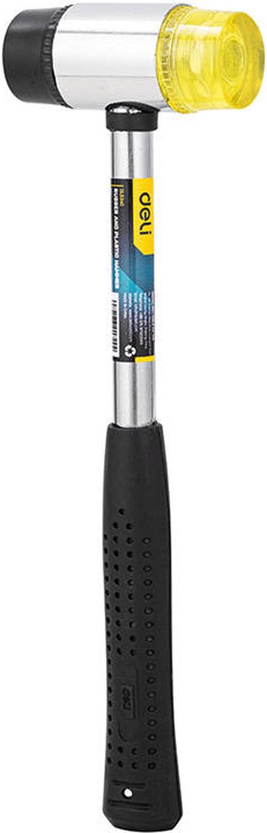 Deli Ball Pein Hammer 0.68kg Rubber-Plastic [Gereedschap - Tools EDL443024] (Geel)