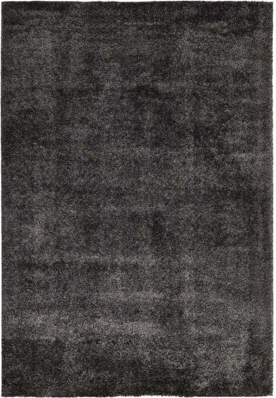 Lago hoogpolig vloerkleed antraciet 160 x 230 cm | Global Furniture