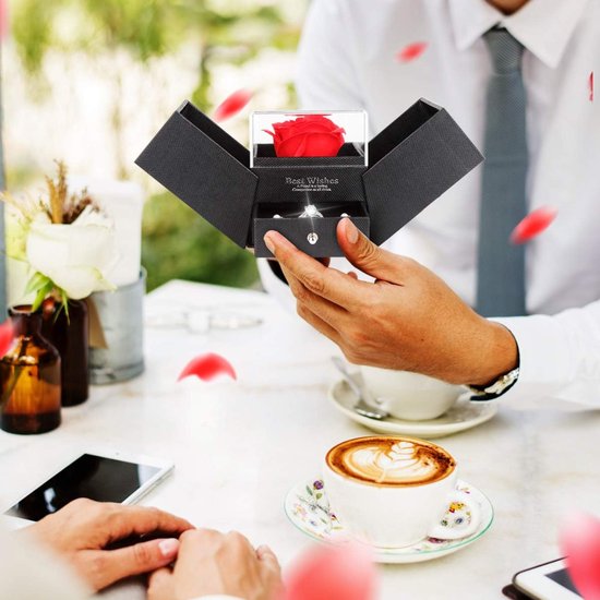Touloube Gestabiliseerde roos moederdagcadeau voor vrouwen – echte eeuwige roos, bloemen, cadeau, cadeau-ideeën voor dames, verjaardag voor haar, cadeaus voor moeder, vriendin, vrouw, zus