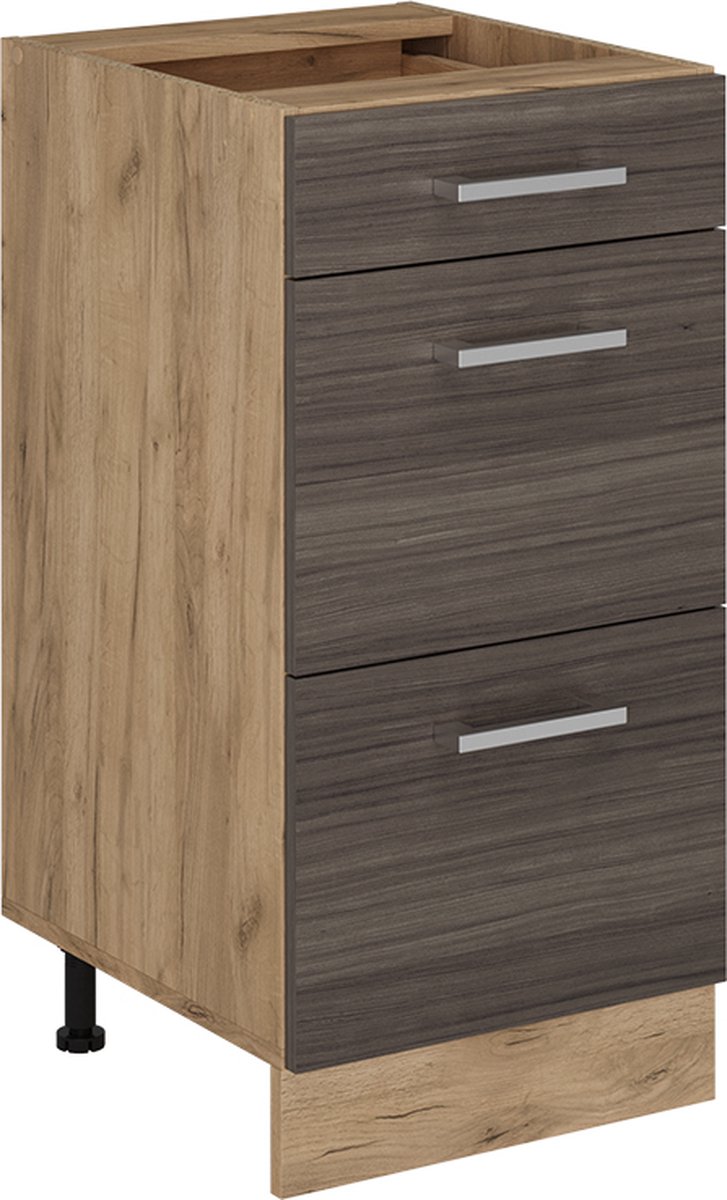 Vicco R-Line Spülenunterschrank 80 cm Weiß Landhaus/Weiß