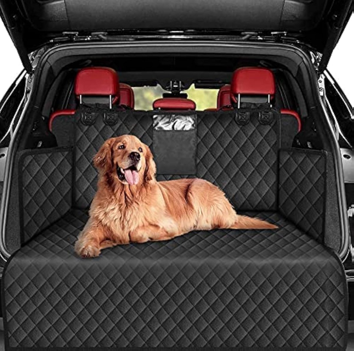 Candala Car Liner Boot Protector voor hond – universele antislip waterdichte auto boot cover hond deken gemakkelijk schoon te maken – zwart