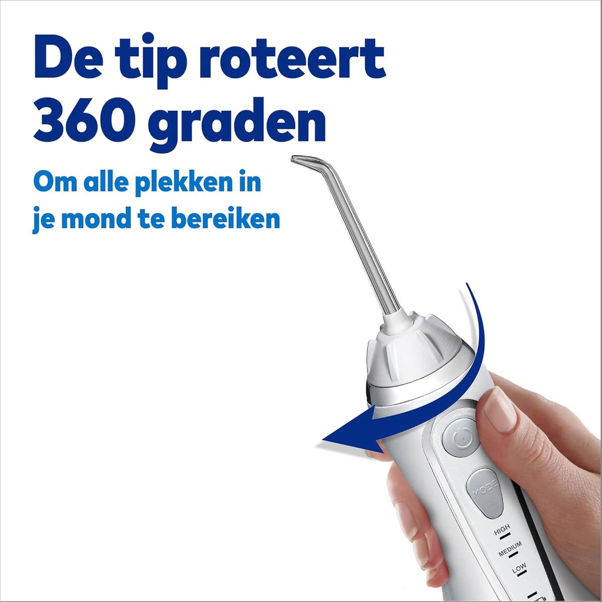 Waterpik Waterflosser Draadloos Advanced WP-580 Wit thumbnail 3