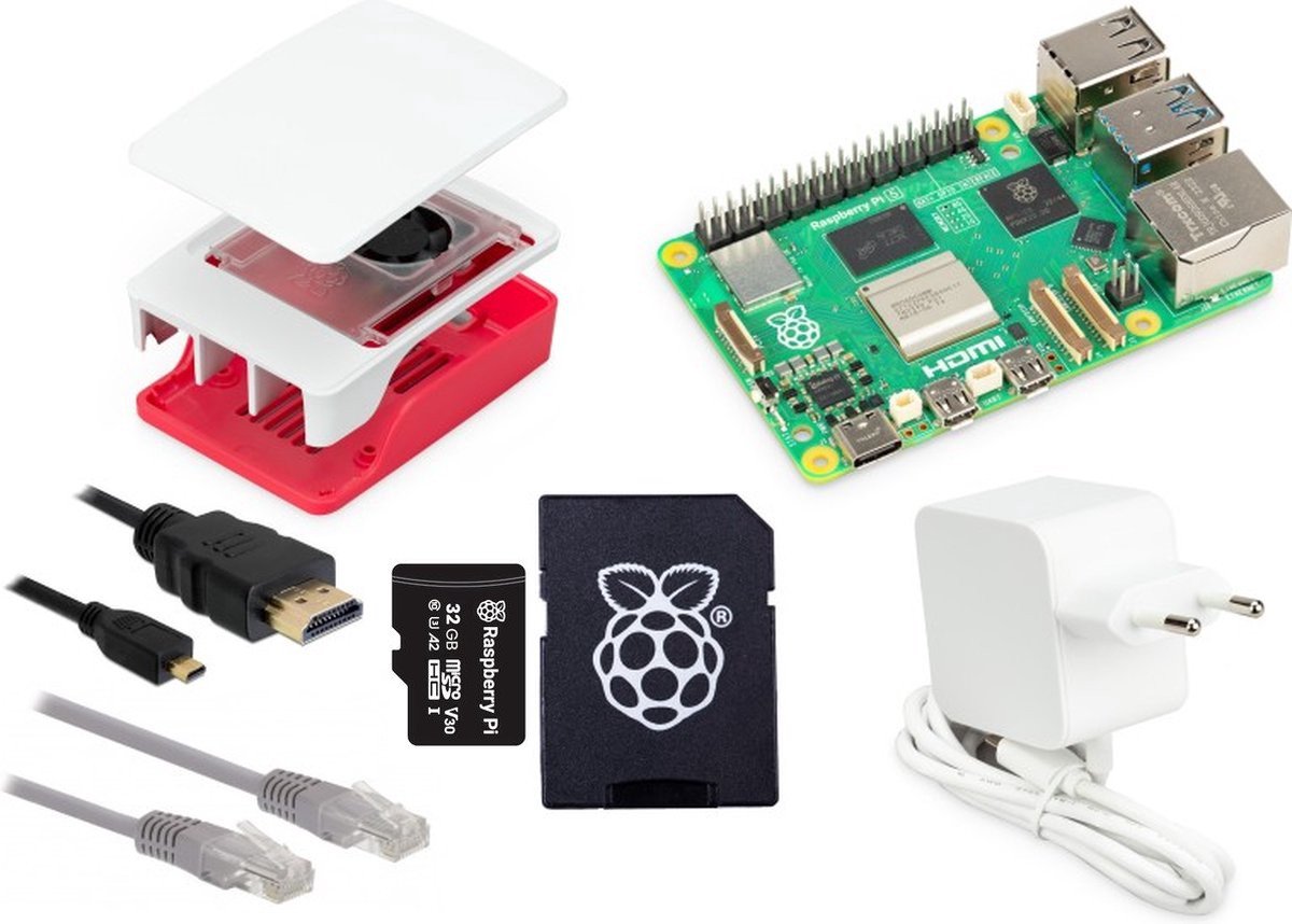 Raspberry Pi 5 - 4Gb - Starterpack - Wit