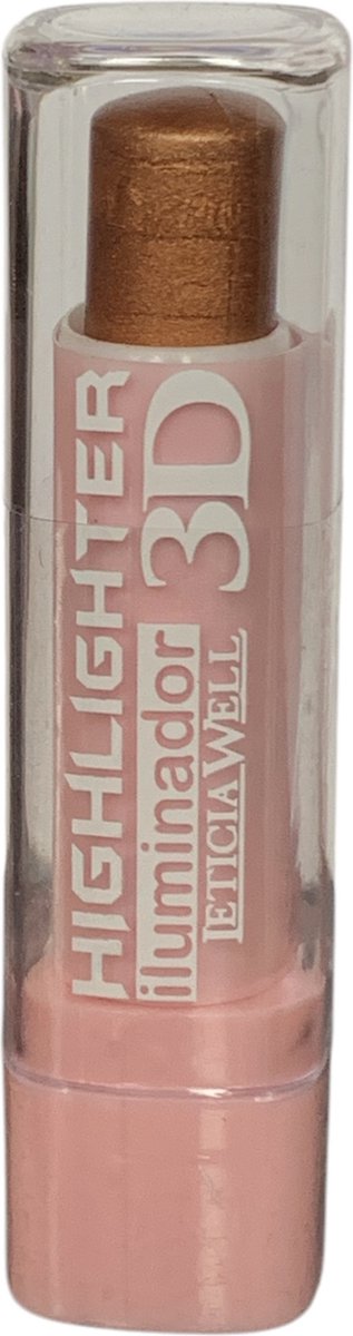 Leticia Well - Highlighter - Stick 3D - Goudbruin - Goud - Bruin - Nummer 06