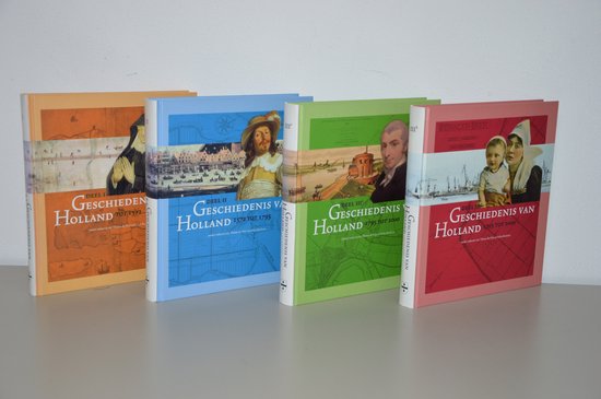 GESCHIEDENIS VAN HOLLAND. SET VAN VIER DELEN . - cover