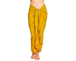 PANASIAM Sarong Unicolor - Wikkeljurk, Lunghi, Heupdoek, Pareo, Sjaal, Halsdoek