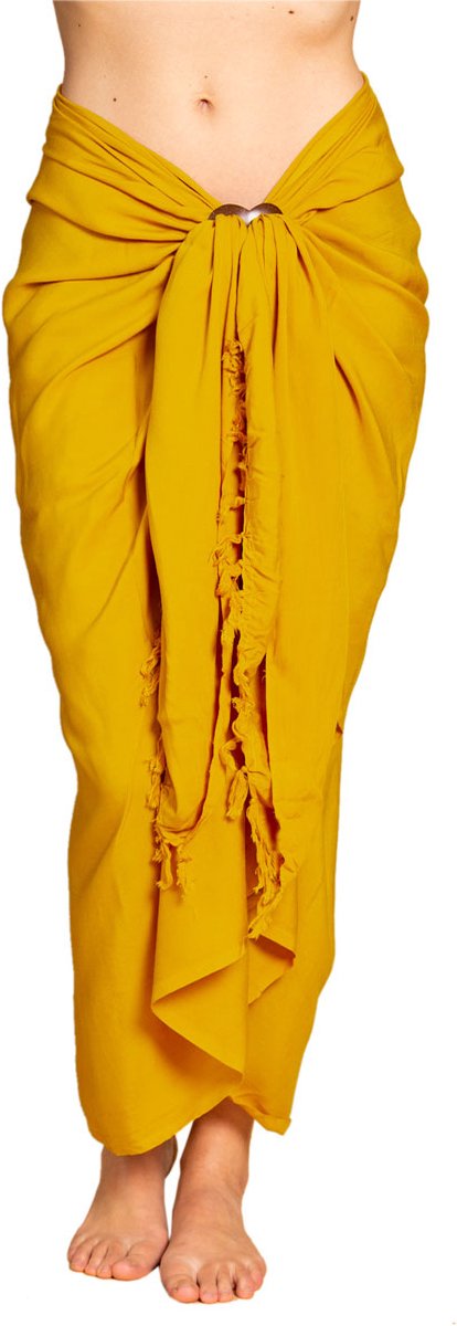 PANASIAM Sarong Unicolor - Wikkeljurk, Lunghi, Heupdoek, Pareo, Sjaal, Halsdoek