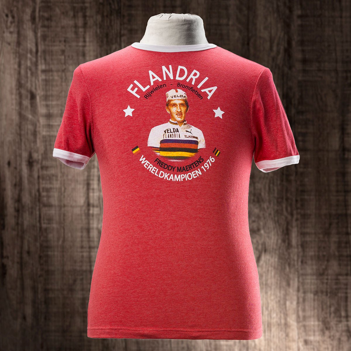 Magliamo T-shirt - Freddy Maertens Wereldkampioen 1976 Flandria - S