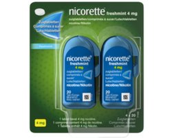 Nicorette Zuigtabletten Freshmint 4 mg 80 stuks