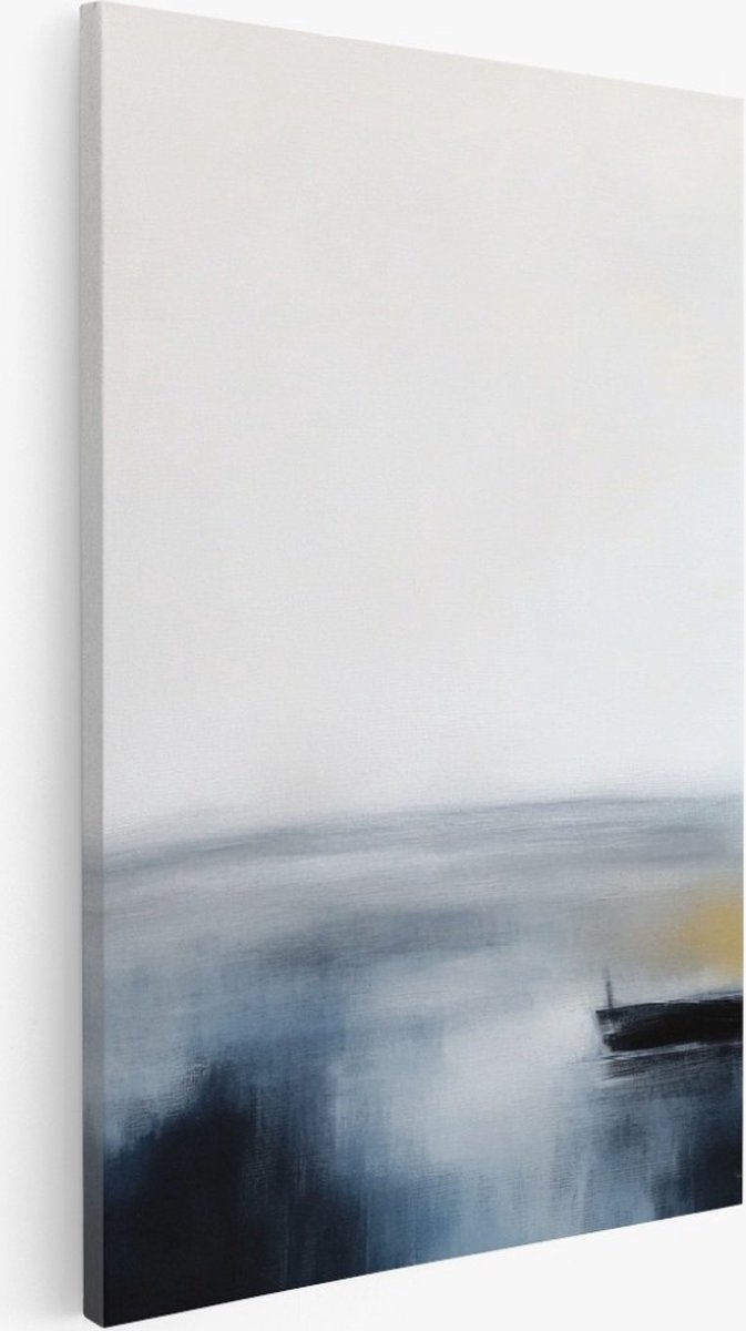 Saammp Canvas Schilderij - Minimalistisch - Abstract kunstwerk - 40x50 - Foto op canvas - Wanddecoratie - Muurdecoratie Woonkamer - Slaapkamer decoratie - Canvas Print Multicolor