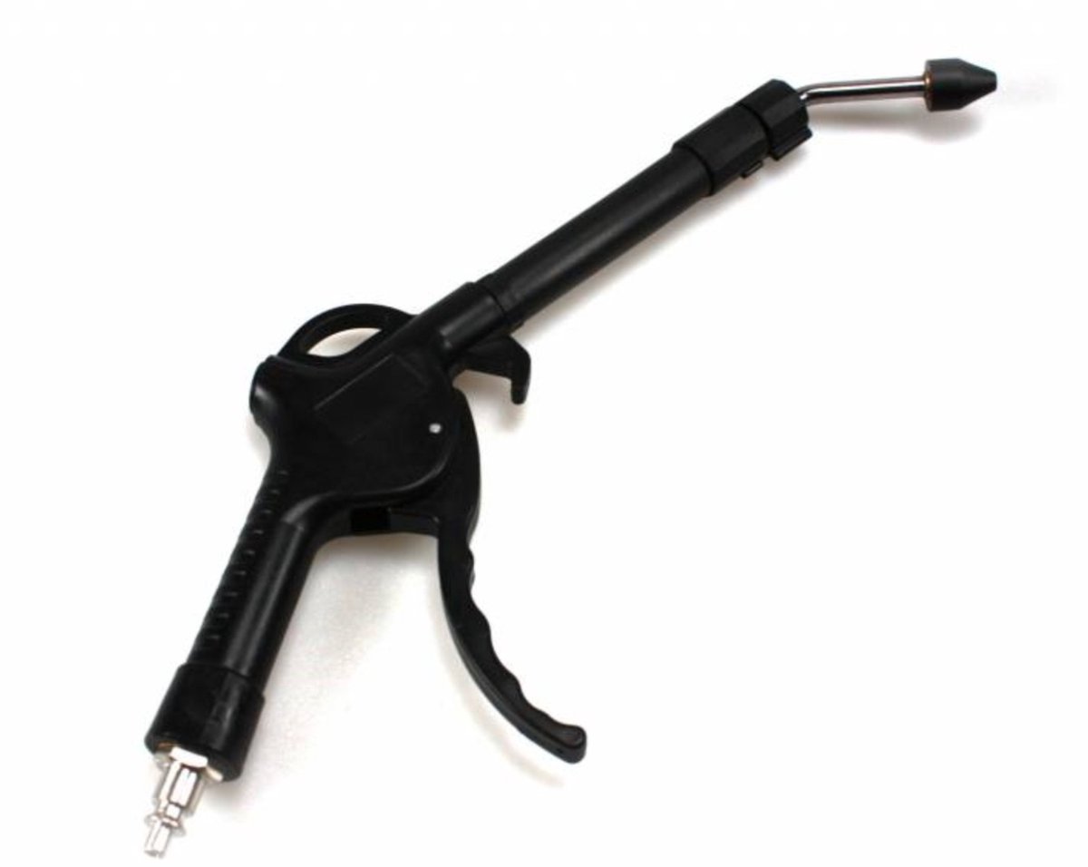 All-Ride Uitschuifbaar luchtpistool - Kunststof - Compact - Zwart - 12 cm