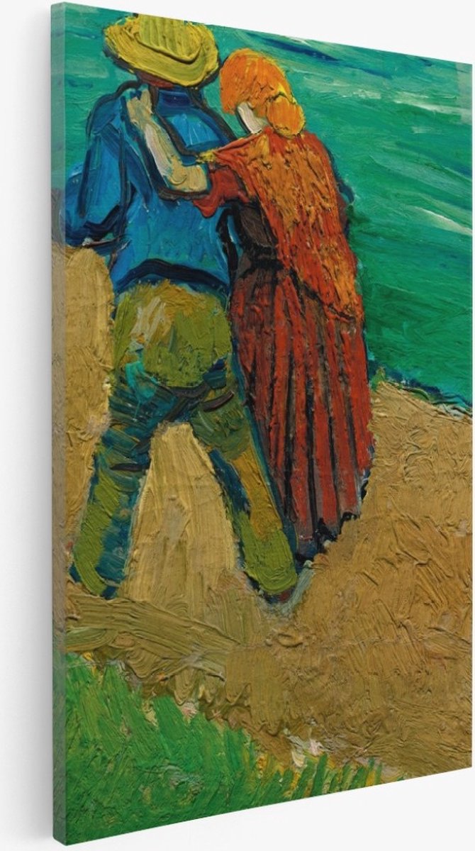 Saammp Canvas Schilderij - Vincent Van Gogh - Eglogue en Provence - Abstract - Kunst- 20x30 - Foto op canvas - Wanddecoratie - Muurdecoratie Woonkamer - Slaapkamer decoratie - Canvas Print Multicolor