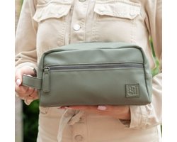 Stegman | PUUR Toilettas - Stijlvol & Duurzaam Design - Compact Formaat Groen