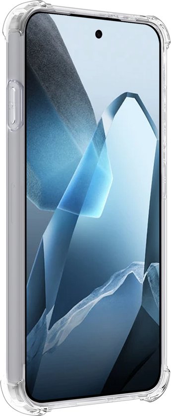 Coque adaptée pour OnePlus 13R Coque antichoc en Siliconen avec 2 films de protection d'écran - Coque adaptée pour OnePlus 13R Coque arrière antichoc - Transparent