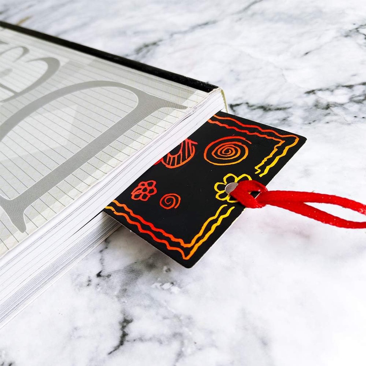 Partizzle 36x Magische Boekenleggers - Scratch Art Tekenen - Bladwijzer Uitdeelcadeautjes - Grabbelton Traktatie Cadeautjes - Voor Kinderen — afbeelding 7