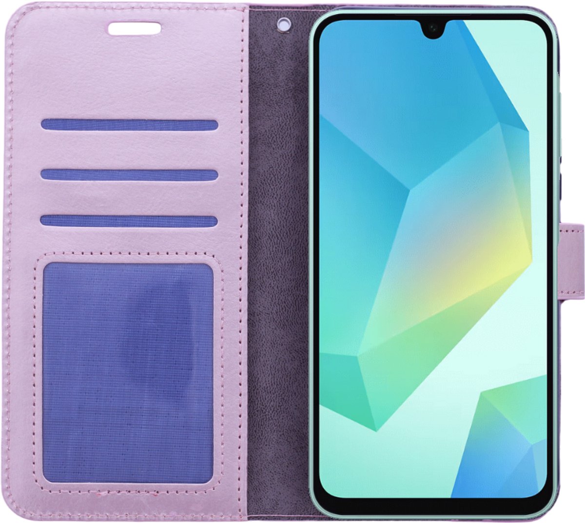 Portemonnee Book Case Hoesje Geschikt voor: Samsung Galaxy A06 - Rosegoud
