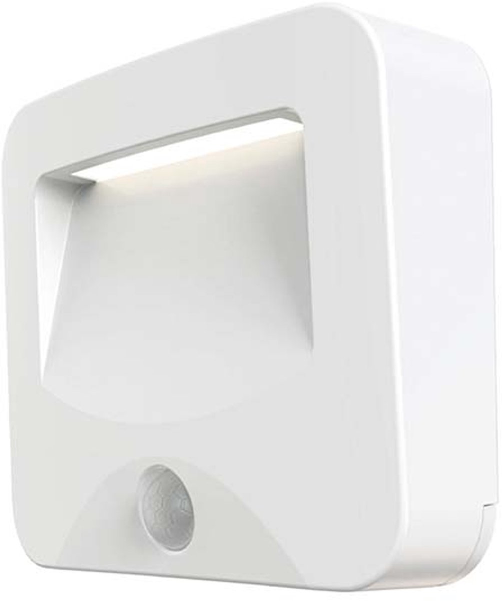 Profile LED Wandlamp - Bewegingsdetectie - Batterijgevoed - IP44 - Wit