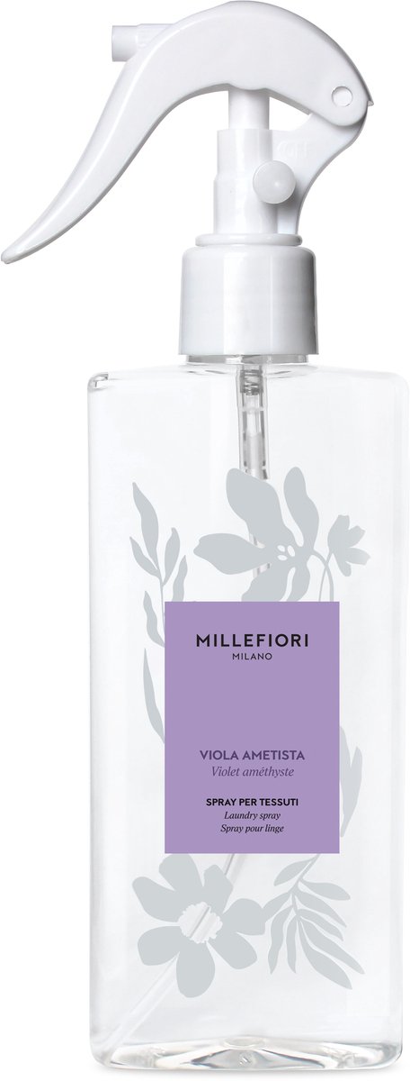 Millefiori Laundry - Textielspray 200 ml - Viola Ametista - Textielverfrisser - Wasspray