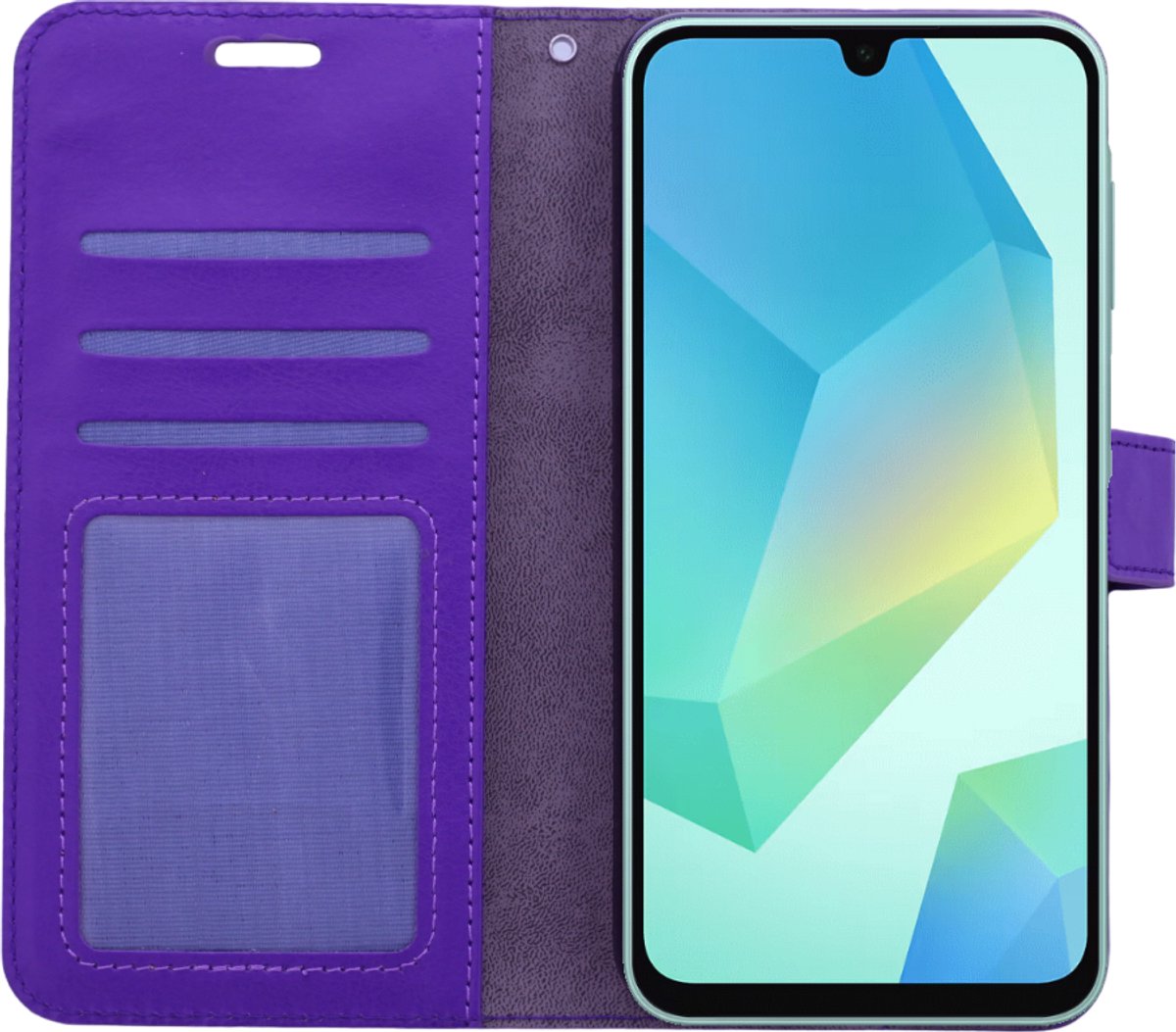 Portemonnee Book Case Hoesje Geschikt voor: Samsung Galaxy A16 - Paars