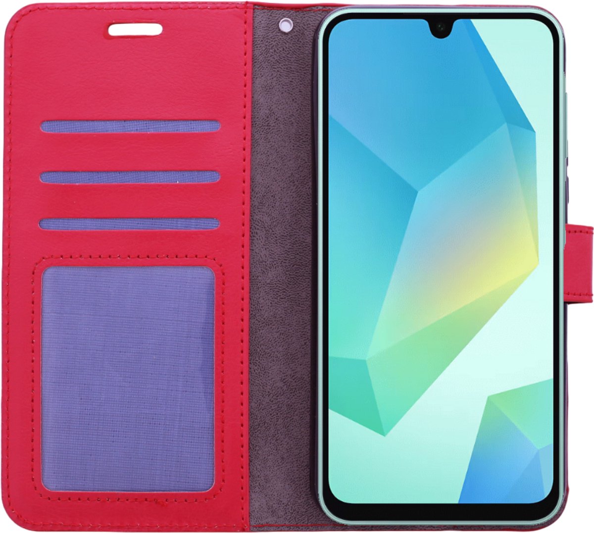 Portemonnee Book Case Hoesje Geschikt voor: Samsung Galaxy A26 / A17 (5G) - Rood