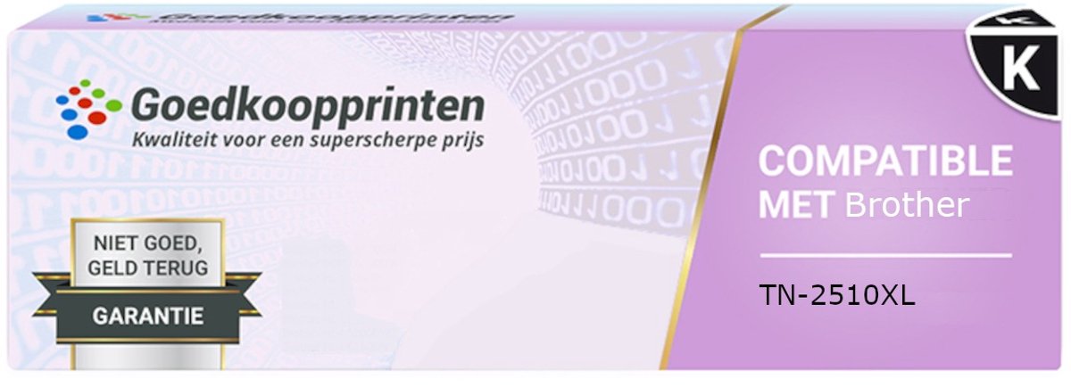 Huismerk voor Brother TN-2510/TN-2510XL toner cartridge Zwart - 3.000 afdrukken