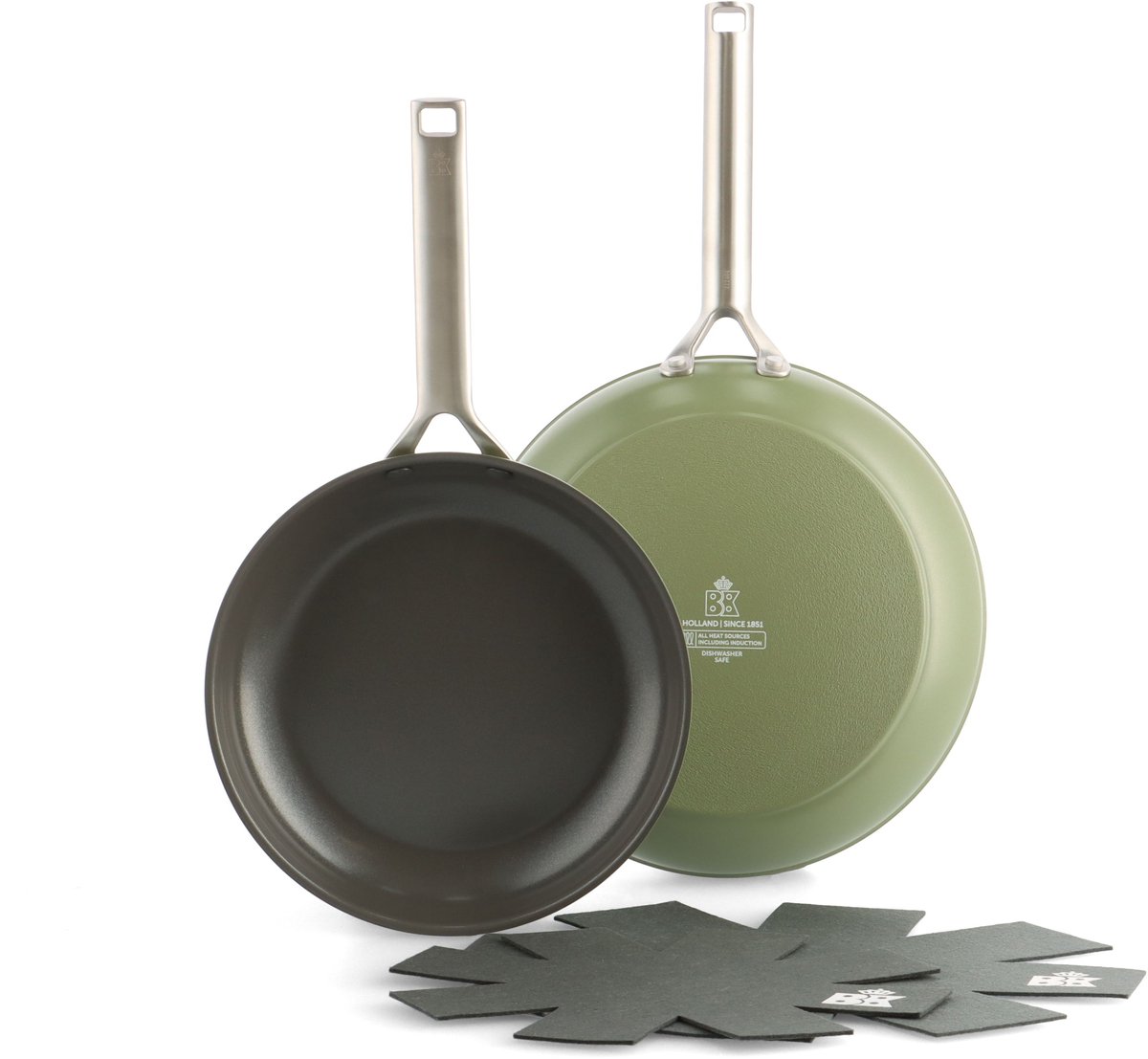 BK Sublime Koekenpannenset 24 + 28 cm Olive Green