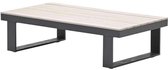 Bologna lounge tafel - 130x70 cm - carbon black - light teak Vironwood
