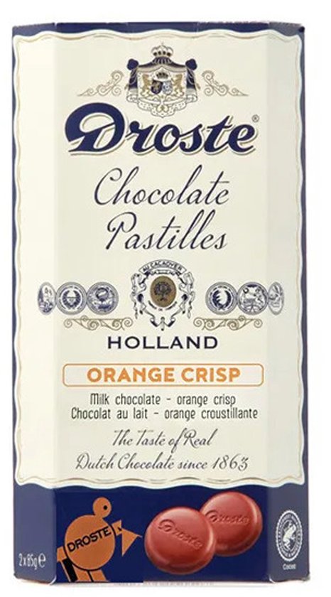 Droste pastilles Orange crisp 170 gram | bol