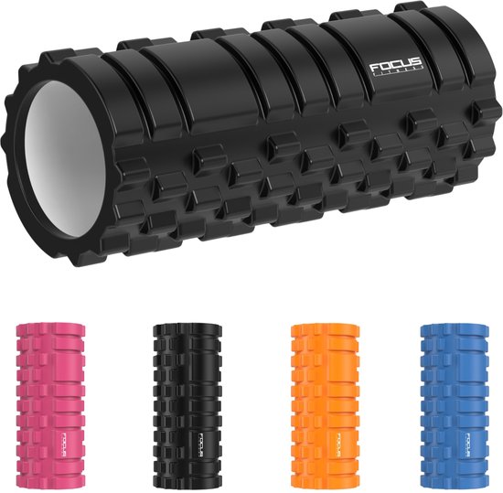 Foam Roller Focus Fitness - 33 cm - Zwart