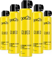 Got2b Glued Hairspray - Haarstyling - Haarspray - Ultra-sterke Fixatie - 72u Hold - Voordeelverpakking - 6x 300ml