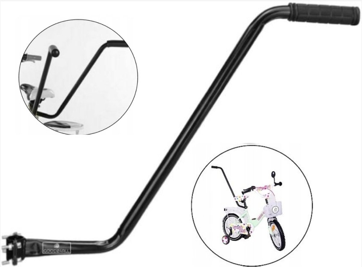 Goodz4All Fietstrainer Duwstang Kinderfiets - Universele Balanstrainer 51 CM - Ook Geschikt voor Driewieler Loopfiets Peuterfiets — afbeelding 2