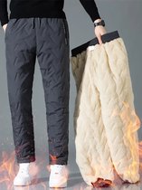 Herfst Winter Mannen Dikke Warme Corduroy Broek Fleece Broek Mannelijke Casual Business Stijl Lange Jeans Mannen, Zwart, 48